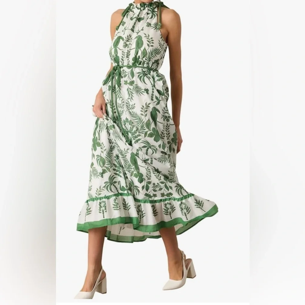 sugarlips green dress Sugarlips: Step Out Forest Green Floral Midi Dress Shop the Mint